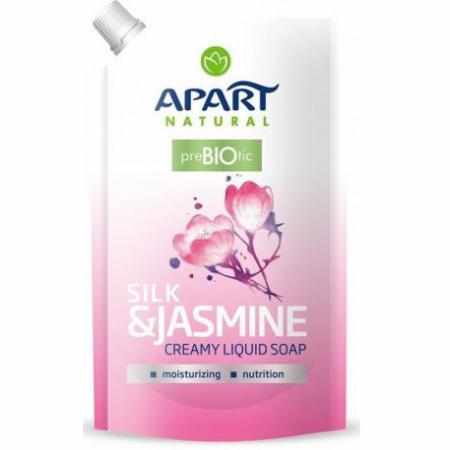 SAMCHEM Apart Natural Prebiotic Refill kremowe mydło w płynie Silk & Jasmine 400ml APART Mydła toaletowe Apart Natural Prebi
