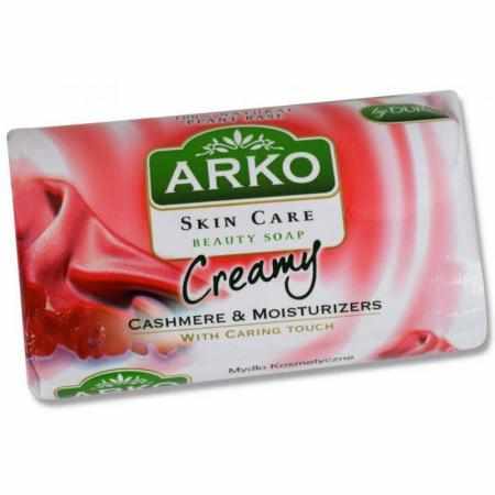 SAMCHEM Arko Skin Care Creamy Cashmere & Moisturizers Mydło kosmetyczne 90 g ARKO Mydła toaletowe ARKO SKIN CARE KASZMIR I K
