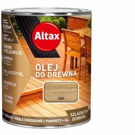 SAMCHEM ALTAX OLEJ DO DREWNA 750ML DĄB Altax Strona główna ALTAX OLEJ DO DREWNA 750ML DĄB Altax olej do drewna na bazie natu