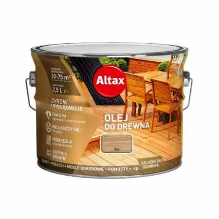SAMCHEM ALTAX OLEJ DO DREWNA 2,5L DĄB Altax Strona główna ALTAX OLEJ DO DREWNA 2,5L DĄB Altax olej do drewna na bazie natura