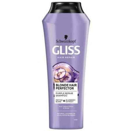 SAMCHEM Schwarzkopf Gliss Blonde Hair Perfector Shampoo szampon do naturalnych, farbowanych lub rozjaśnianych blond włosów 2