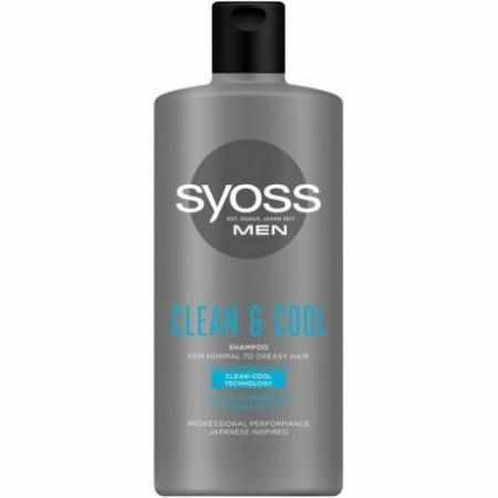 SAMCHEM Syoss Men Clean & Cool Shampoo szampon do włosów normalnych i szybko przetłuszczających się dla mężczyzn 440ml SYOSS SAMCHEM Syoss Men Clean & Cool Shampoo szampon do włosów normalnych i szybko przetłuszczających się dla mężczyzn 440ml SYOSS