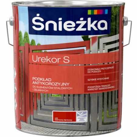 SAMCHEM Podkład antykorozyjny UREKOR S 10,0L CZERWONY TLENKOWY Śnieżka Podkłady antykorozyjne Podkład antykorozyjny UREKOR S