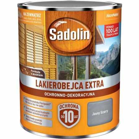 SAMCHEM SADOLIN EXTRA JASNY SZARY 0,75L Sadolin Strona główna SADOLIN - LAKIEROBEJCA EXTRA - JASNY SZARY - puszka - 0,75L