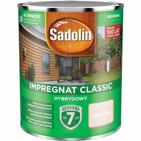 SAMCHEM SADOLIN IMPREGNAT HYBRYDOWY BIAŁY KREMOWY 0,75L Sadolin Impregnat do drewna SADOLIN - impregnat hybrydowy - BIAŁY KR
