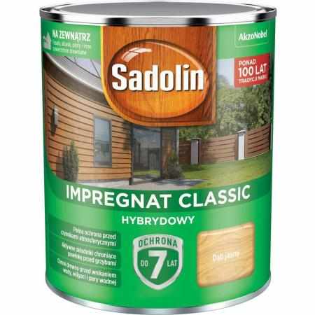 SAMCHEM Sadolin Classic Hybrydowy Dąb Jasny 0,75L Sadolin Impregnat do drewna SADOLIN - impregnat hybrydowy - DĄB JASNY - pu