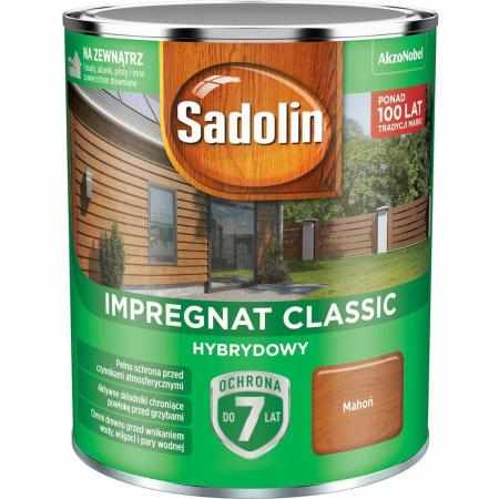 SAMCHEM Sadolin Classic Hybrydowy Mahoń 0,75L Sadolin Impregnat do drewna SADOLIN - impregnat hybrydowy - Mahoń - puszka - 0