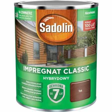 SAMCHEM SADOLIN IMPREGNAT HYBRYDOWY TIK 0,75L Sadolin Impregnat do drewna SADOLIN - impregnat hybrydowy - TIK - puszka - 0,7