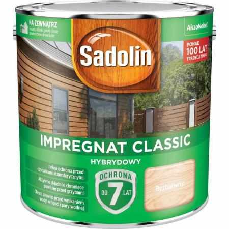 SAMCHEM Sadolin Classic Hybrydowy Bezbarwny 2,5L Sadolin Impregnat do drewna SADOLIN - impregnat hybrydowy - BEZBARWNY - wia