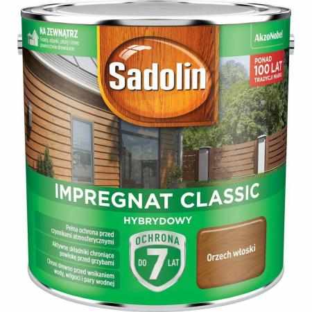 SAMCHEM Sadolin Classic Hybrydowy Orzech Włoski 2,5L Sadolin Impregnat do drewna SADOLIN - impregnat hybrydowy - ORZECH WŁOS SAMCHEM Sadolin Classic Hybrydowy Orzech Włoski 2,5L Sadolin Impregnat do drewna SADOLIN - impregnat hybrydowy - ORZECH WŁOS