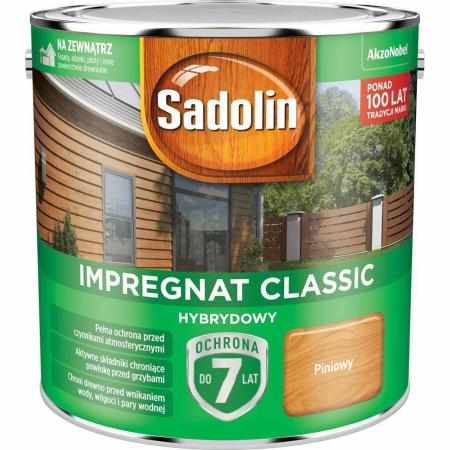 SAMCHEM Sadolin Classic Hybrydowy Piniowy 2,5L Sadolin Impregnat do drewna SADOLIN - impregnat hybrydowy - PINIOWY - wiadro SAMCHEM Sadolin Classic Hybrydowy Piniowy 2,5L Sadolin Impregnat do drewna SADOLIN - impregnat hybrydowy - PINIOWY - wiadro