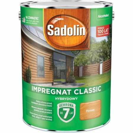 SAMCHEM SADOLIN IMPREGNAT HYBRYDOWY PINIOWY 4,5L Sadolin Impregnat do drewna SADOLIN - impregnat hybrydowy - PINIOWY - wiadr