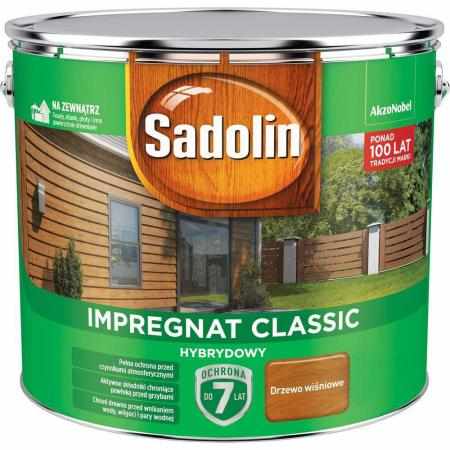 SAMCHEM SADOLIN IMPREGNAT HYBRYDOWY DRZEWO WIŚNIOWE 9L Sadolin Impregnat do drewna SADOLIN - impregnat hybrydowy - DRZEWO WI