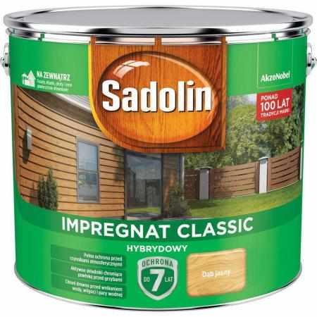 SAMCHEM SADOLIN IMPREGNAT HYBRYDOWY DĄB JASNY 9L Sadolin Impregnat do drewna SADOLIN - impregnat hybrydowy - DĄB JASNY - wia