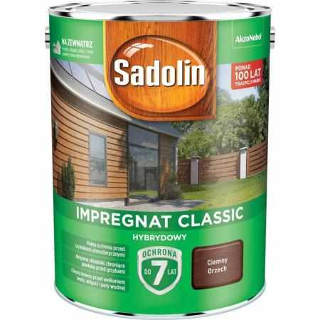 SAMCHEM Sadolin Classic Hybrydowy Ciemny Orzech 4,5L Sadolin Impregnat do drewna SADOLIN - impregnat hybrydowy - CIEMNY ORZE SAMCHEM Sadolin Classic Hybrydowy Ciemny Orzech 4,5L Sadolin Impregnat do drewna SADOLIN - impregnat hybrydowy - CIEMNY ORZE