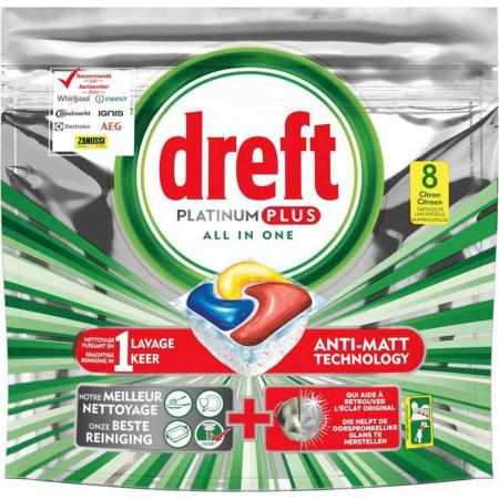 SAMCHEM DREFT PLATINUM PLUS 18szt.TABLETKI ZMYWARKA LEMON Dreft Tabletki do zmywarki DREFT PLATINUM PLUS 18szt.TABLETKI ZMYW