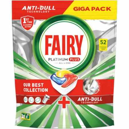 SAMCHEM Fairy Kapsułki do zmywarki Platinum Plus 52 sztuki FAIRY Tabletki do zmywarki Fairy Kapsułki do zmywarki Platinum Pl