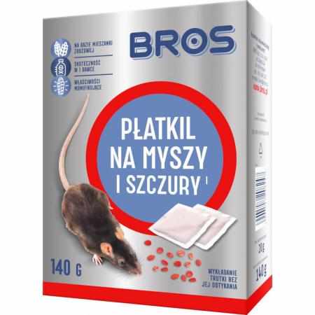SAMCHEM BROS PŁATKIL NA MYSZY I SZCZURY 100G BROS Strona główna Gotowy do użycia preparat gryzoniobójczy sporządzony na bazi