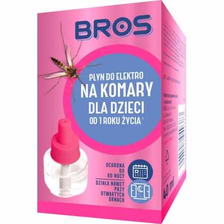 SAMCHEM Bros 40ml Płyn do elektro na komary Sensitive ochrona przez 60 nocy od 1 roku życia BROS Strona główna BROS PŁYN DO 