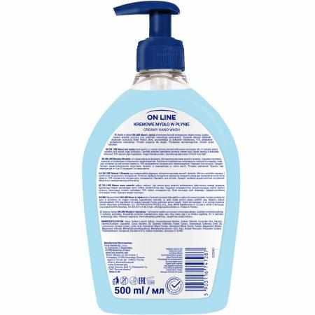 SAMCHEM Mydło kremowe Monoi&Jojoba 500 ml On Line Mydła toaletowe Mydło w płynie ON LINE Monoi i Jojoba to kremowa formuła w