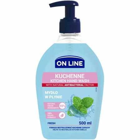 SAMCHEM Mydło kuchenne o właściwościach antybakteryjnych FRESH 500 ml On Line Mydła toaletowe ON LINE KITCHEN FRESH to specj
