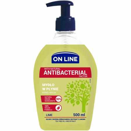 SAMCHEM Mydło z czynnikiem antybakteryjnym LIME 500 ml On Line Mydła toaletowe PL ON LINE LIME specjalistyczna formuła do my