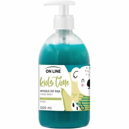 SAMCHEM Mydło w płynie gruszka 500 ml On Line Mydła toaletowe Kids Time, mydełko do rąk o zapachu gruszki. Gruszka to ulubio