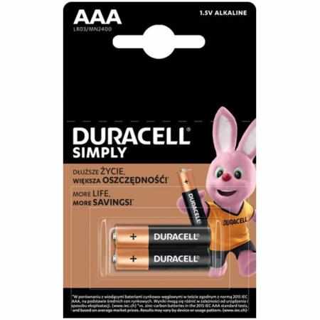 SAMCHEM AAA HBDC LR3 DURACELL BATERIA ALKALICZNA BLISTER 2 szt DURACELL Strona główna Doskonała, oryginalna bateria DURACELL