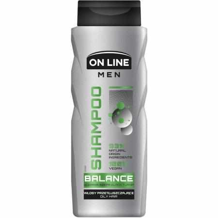 SAMCHEM Szampon ON LINE MEN Balance 400 ml On Line Strona główna ON LINE BALANCE szampon dla mężczyzn przeznaczony do codzie