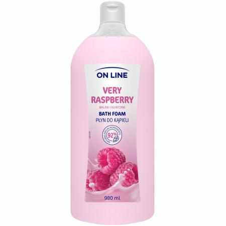 SAMCHEM Płyn do kąpieli Very Raspberry 980 ml On Line Strona główna ON LINE Very Raspberry to kremowy płyn do kąpieli. Zawie