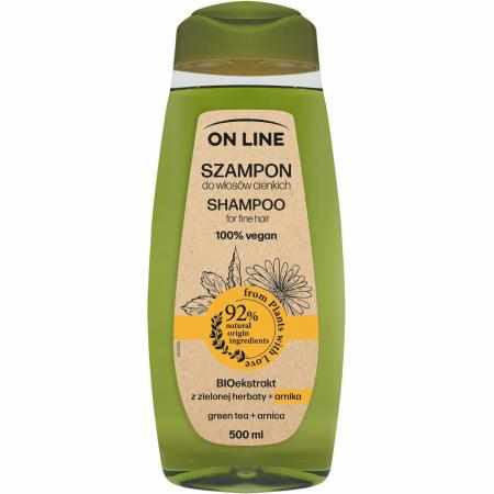 SAMCHEM Szampon ARNIKA & ZIELONA HERBATA 500 ml On Line Strona główna Szampon do włosów cienkich z tendencją do przetłuszcza
