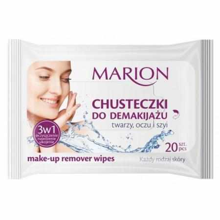 SAMCHEM Marion Chusteczki do demakijażu twarzy, oczu i szyi do każdej skóry 1op. 20szt Strona główna Chusteczki do demakija