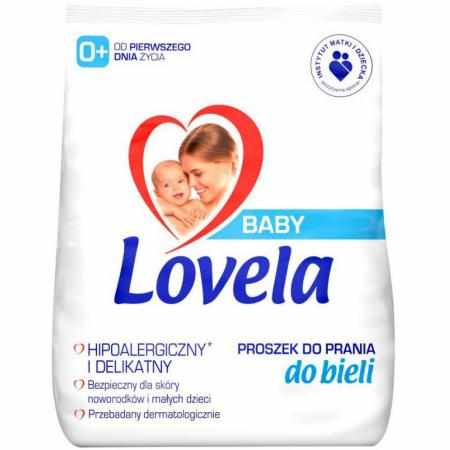SAMCHEM Lovela Baby hipoalergiczny proszek do prania ubranek niemowlęcych i dziecięcych do bieli 1,3kg LOVELA Proszki do pra