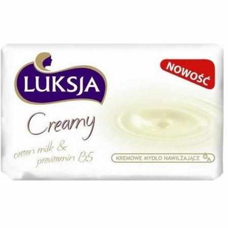 SAMCHEM MYDŁO LUKSJA W KOSTCE 100G CREAMY COTTON Luksja Mydła toaletowe \nKolorowe mydła Luksja to szeroki wybór soczystych 