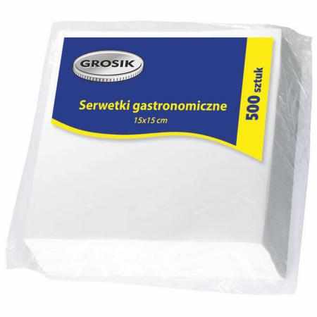 SAMCHEM Serwetki gastronomiczne gładkie 15x15 cm - 500 szt. GROSIK Strona główna Serwetki gastronomiczne, jednokolorowe, jed