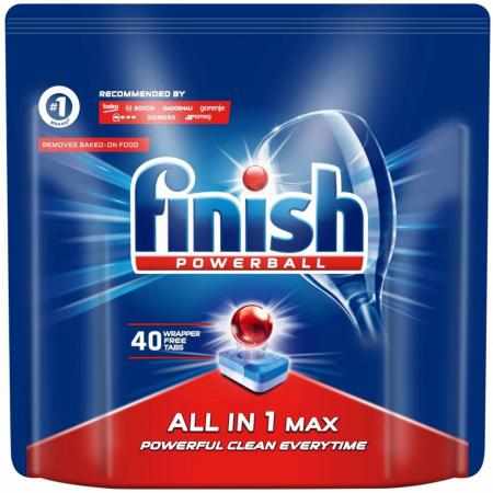 SAMCHEM Finish All in 1 Tabletki do mycia naczyń w zmywarce 640 g (40 sztuk) FINISH Tabletki do zmywarki Finish All in 1 Max