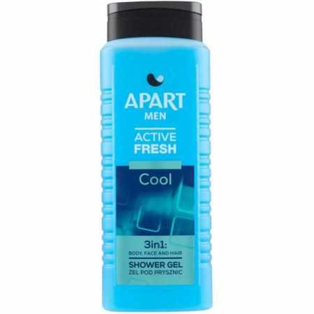 SAMCHEM APART Men Active Fresh Cool Żel pod prysznic 500 ml APART Strona główna APART Żel pod prysznic 3w1 COOL MEN, 500 mlA