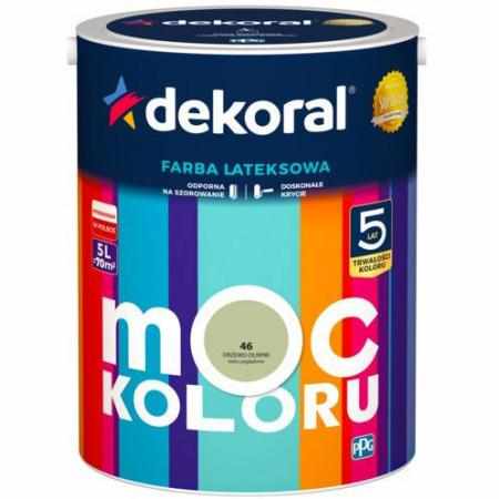 SAMCHEM Moc Koloru drzewo oliwne 5 L DEKORAL Farby Farba lateksowa Moc Koloru drzewo oliwne 5 L DEKORAL