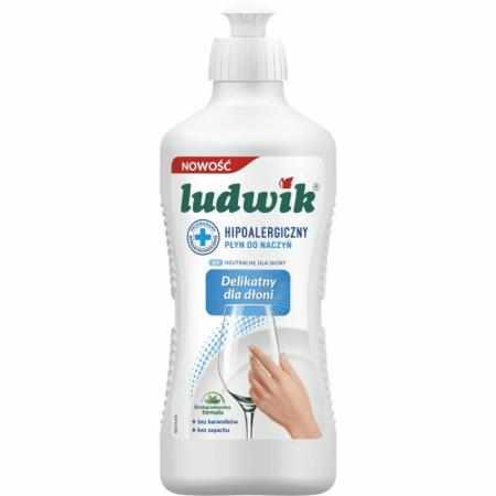 SAMCHEM Ludwik Płyn do naczyń hipoalergiczny 900 g Ludwik Płyny do naczyń Hipoalergiczny Płyn do mycia naczyń - Bezwzględny 