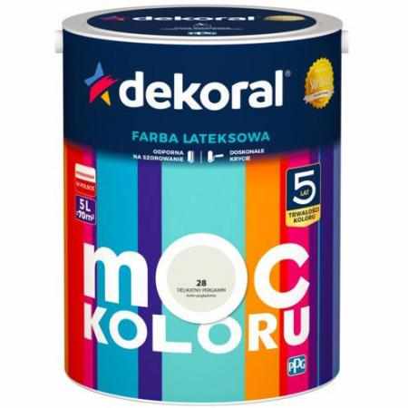 SAMCHEM AKRYLIT W DELIKATNY PERGAMIN 5L DEKORAL Farby AKRYLIT W / MOC KOLORU DELIKATNY PERGAMIN 5LW 2021 roku seria kolorowy