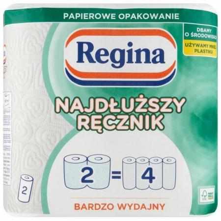 SAMCHEM Regina Najdłuższy ręcznik papierowy 2 rolki REGINA Ręczniki papierowe Ręcznik papierowy uniwersalny. Najdłuższy ręcz