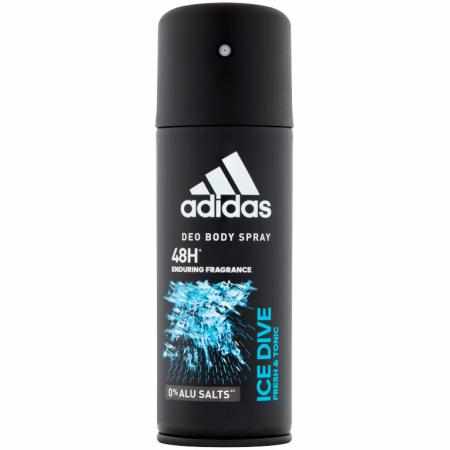 SAMCHEM Adidas men Ice Dive Dezodorant W Sprayu 150ML ADIDAS Antyperspiranty Ice Dive Dezodorant męski ADIDAS