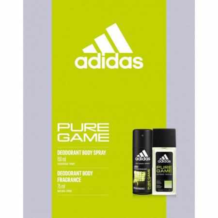 SAMCHEM Adidas Pure Game Zestaw Dezodorant Atomizer 75ML + Antyperspirant Spray 150ML ADIDAS Strona główna Męski zestaw prez SAMCHEM Adidas Pure Game Zestaw Dezodorant Atomizer 75ML + Antyperspirant Spray 150ML ADIDAS Strona główna Męski zestaw prez