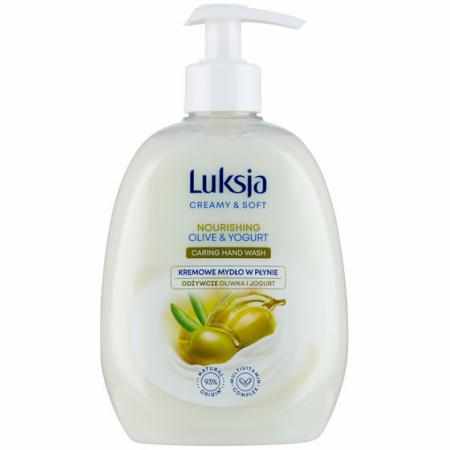 SAMCHEM Luksja Creamy - Soft Odżywcze Kremowe Mydło w Płynie Oliwka i Jogurt 500ML Luksja Mydła toaletowe 