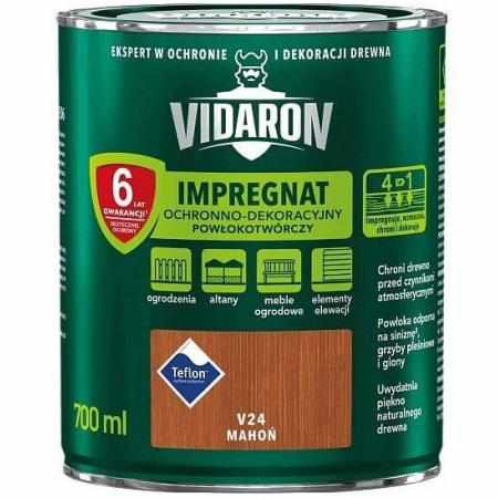 SAMCHEM VIDARON IMPREGNAT MAHOŃ V24 0,7L Impregnat do drewna 