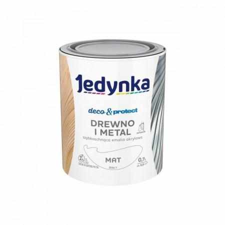 SAMCHEM Jedynka Deco&Protect Drewno i Metal Mat Biały 0,7L Jedynka Emalie do metalu, drewna i betonu. Akrylowa szybkoschnąca