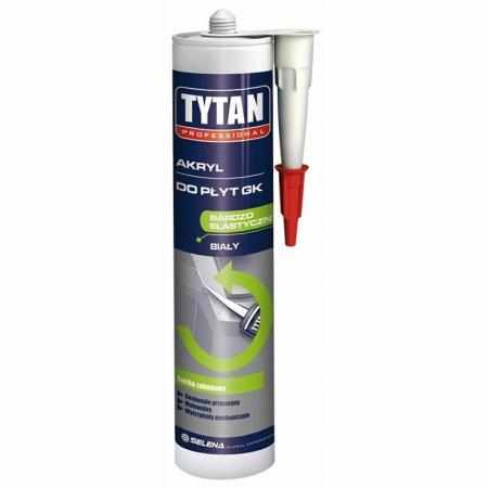 SAMCHEM TYTAN AKRYL DO PŁYT G-K Gipsowo kartonowych SELENA Akryl w kartuszach TYTAN PRO Akryl do płyt G-K: wygładzaj, maskuj