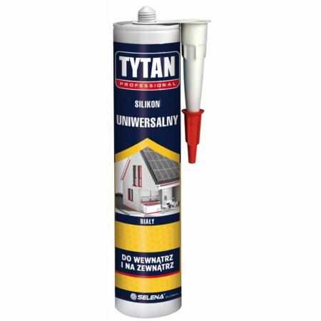 SAMCHEM TYTAN PROFESSIONAL Silikon Uniwersalny 280ml biały SELENA Silikon uniwersalny TYTAN UNIWERSALNY(280ML) BIALY Dużo to
