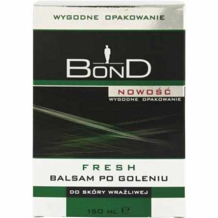 SAMCHEM BOND BALSAM PO GOLENIU FRESH 150ML BOND Męskie balsamy po goleniu Balsam Bond Fresh z odświeżającym Aloe Vera przezn