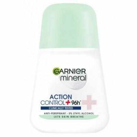 SAMCHEM Garnier Mineral Action Control+ 96H Antyperspirant Roll-On Damski 50ML Garnier Antyperspiranty Pierwszy antyperspira